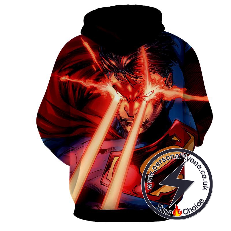 Laser Action Superman - Superman Sweat Shirt - Superman Hoodies